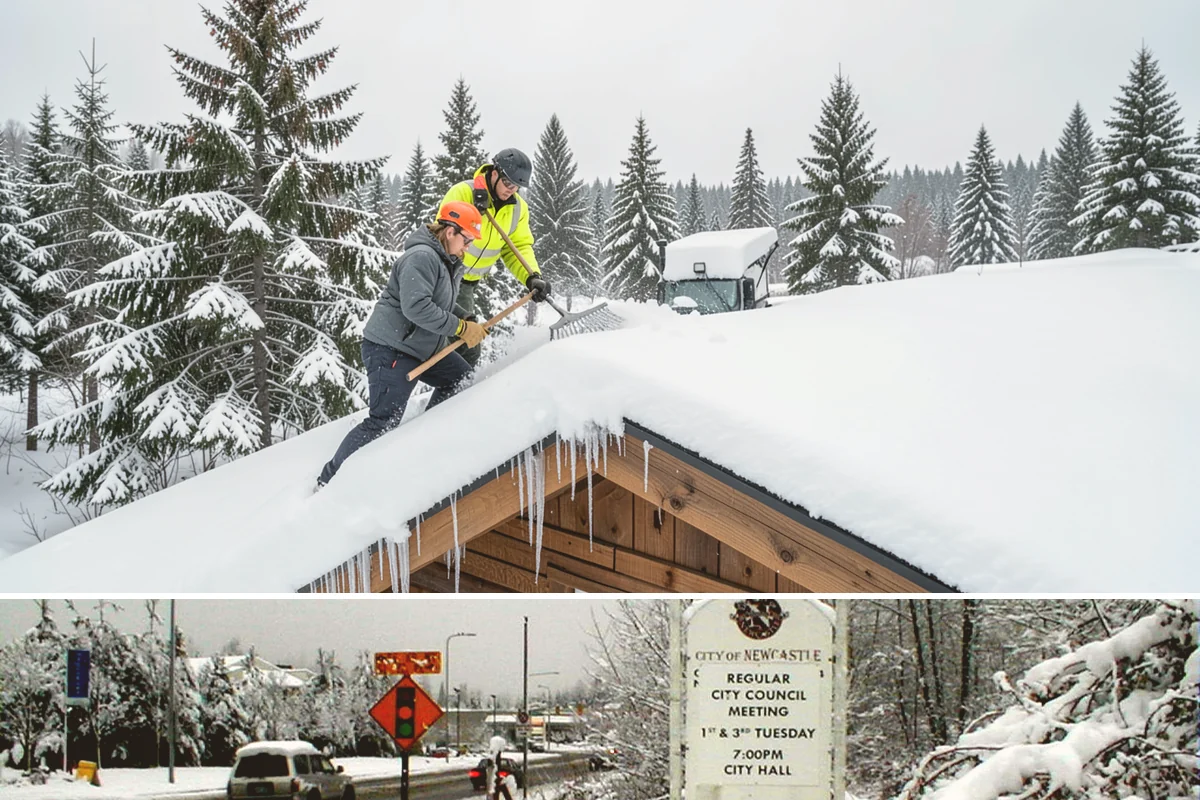 Concrete Driveway Deicing in Newcastle, King County, WA - Apply concrete-safe deicing at the onset of each freeze to prevent the ice bond, typically December through February in the...