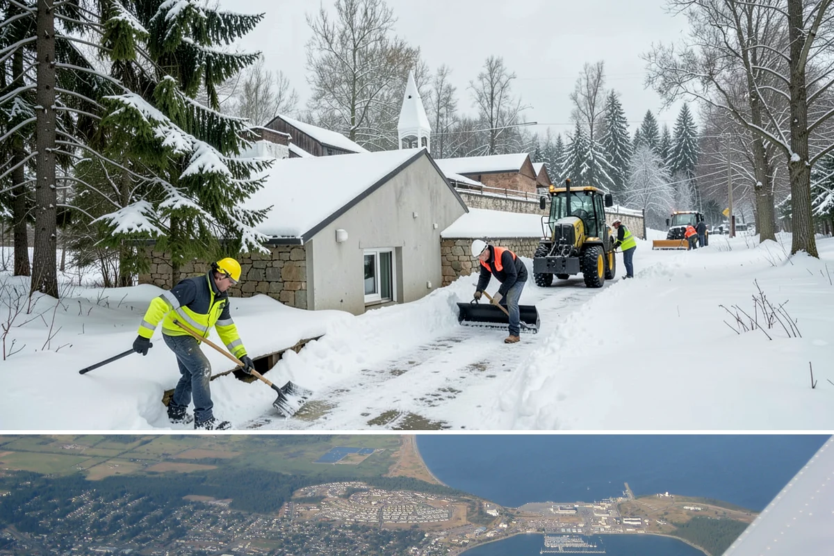 Concrete Driveway Deicing in Oak Harbor, Island County, WA - Apply concrete-safe deicing at the onset of each freeze to prevent the ice bond, typically December through February in the...