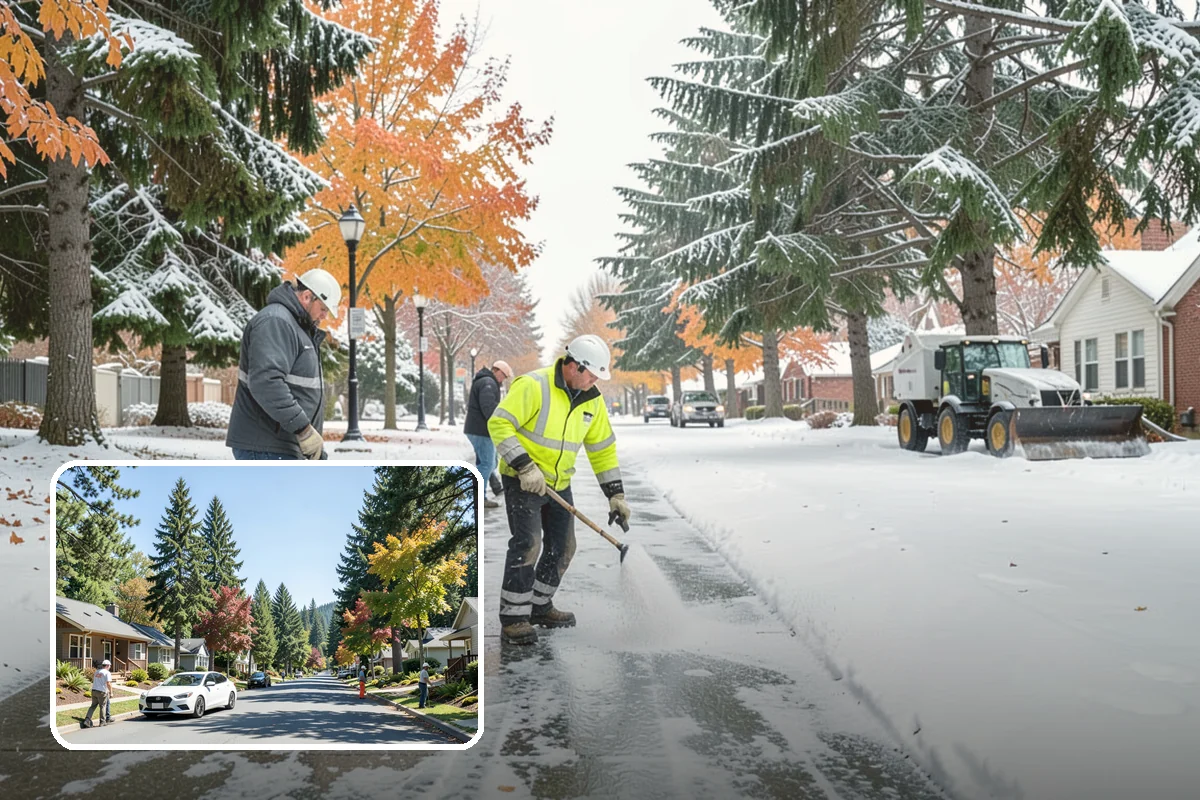 Concrete Driveway Deicing in Orting, Pierce County, WA - Clears ice while protecting concrete from scaling and spalling