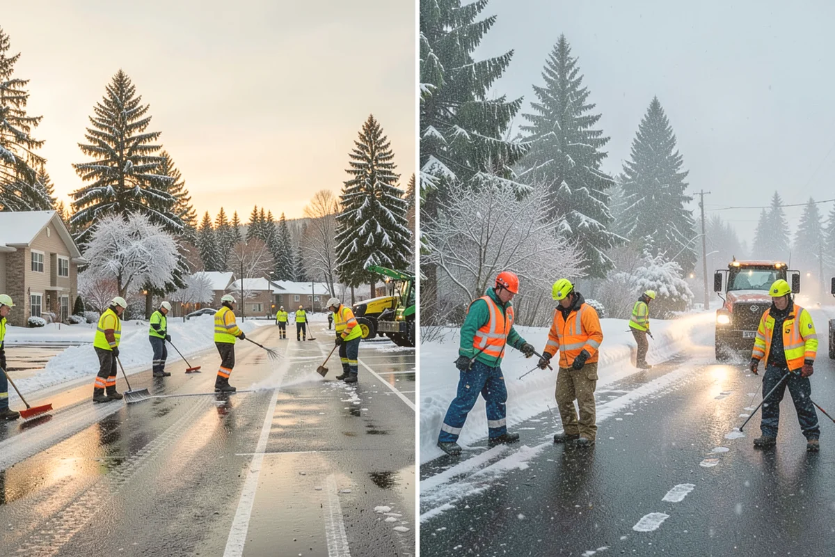 Concrete Driveway Deicing in Orting, Pierce County, WA - Identify the concrete age and finish before choosing a product