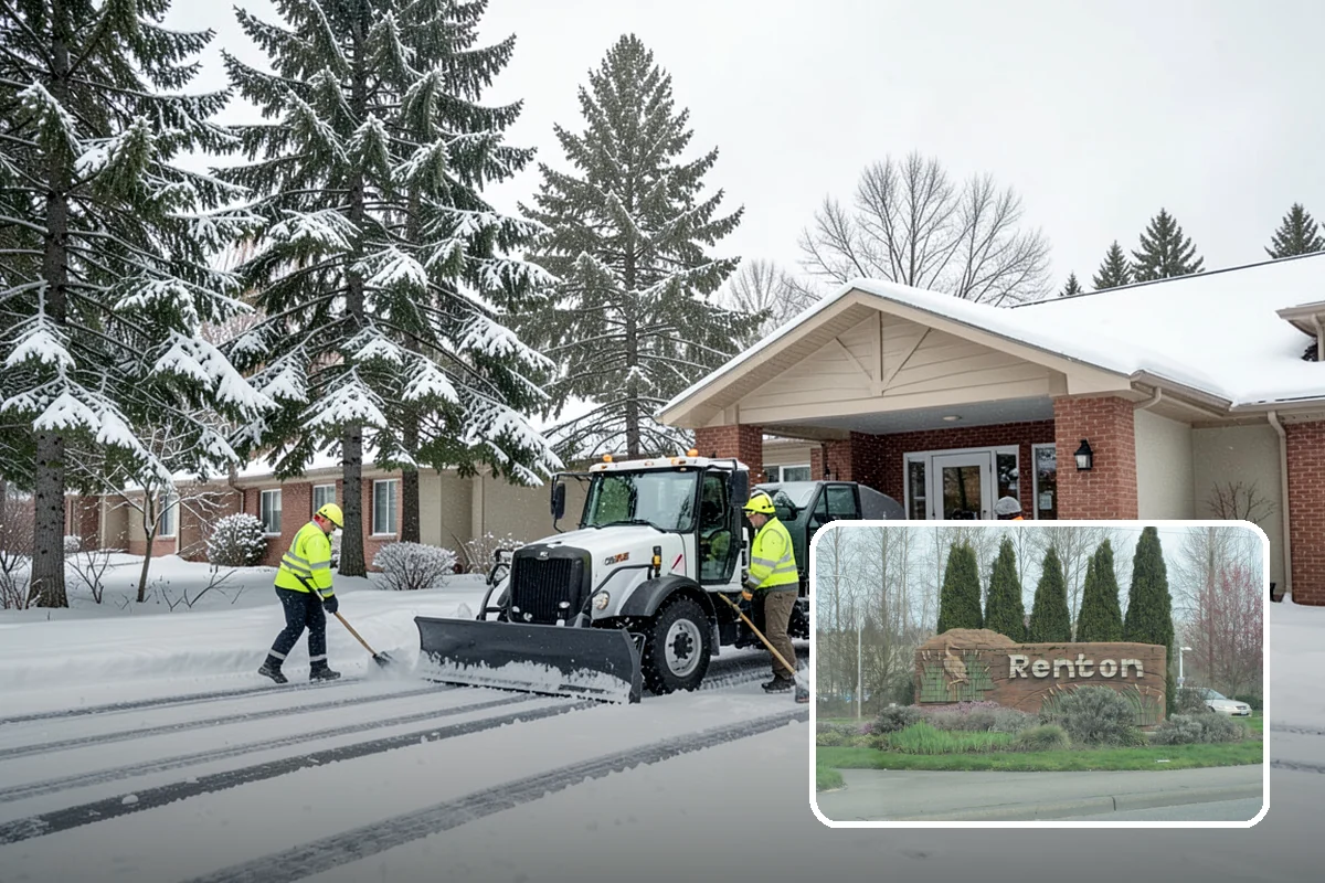 Concrete Driveway Deicing in Renton, King County, WA - Clears ice while protecting concrete from scaling and spalling
