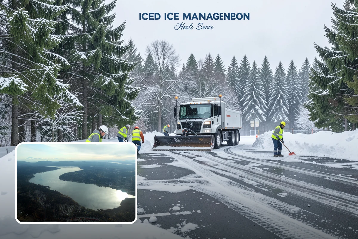 Concrete Driveway Deicing in Sammamish, King County, WA - Clears ice while protecting concrete from scaling and spalling