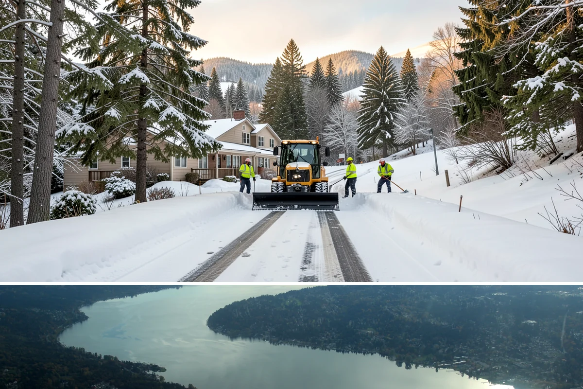 Concrete Driveway Deicing in Sammamish, King County, WA - Apply concrete-safe deicing at the onset of each freeze to prevent the ice bond, typically December through February in the...