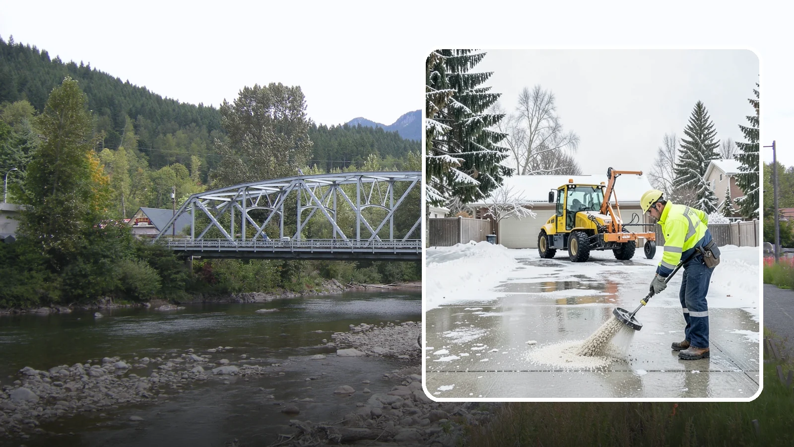 Concrete Driveway Deicing in Skykomish, King County, WA - Concrete-safe deicing that clears ice from driveways without the surface scaling that harsh salts cause.