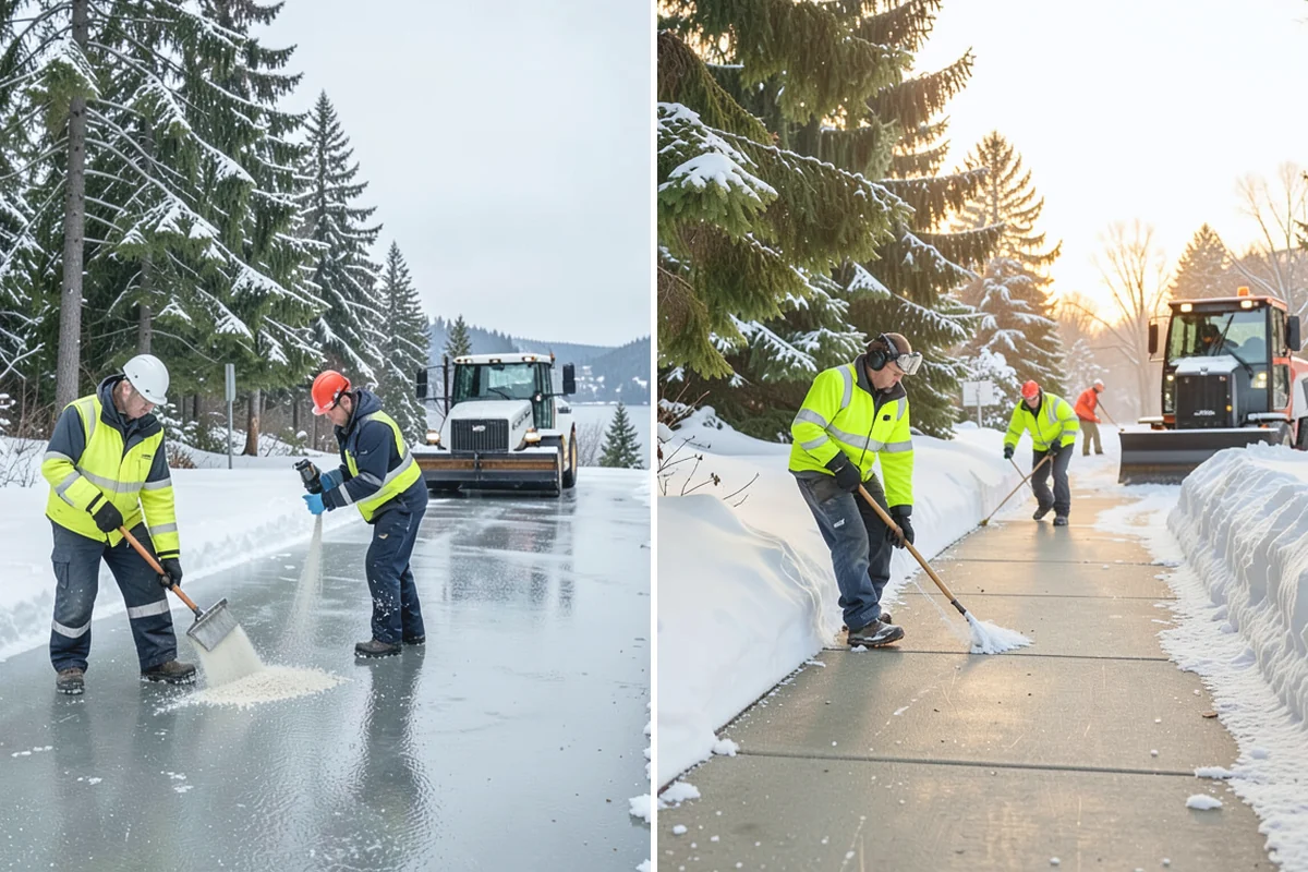 Concrete Driveway Deicing in Skykomish, King County, WA - Identify the concrete age and finish before choosing a product
