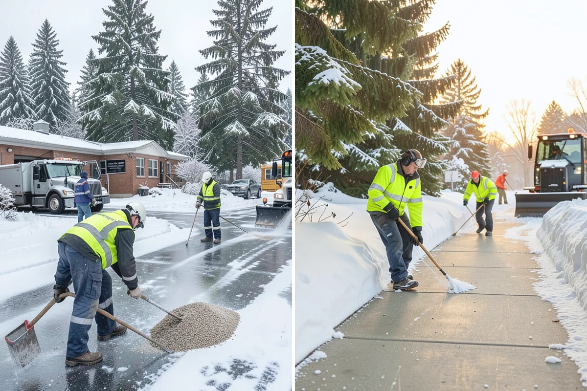 Concrete Driveway Deicing in South Prairie, Pierce County, WA - Identify the concrete age and finish before choosing a product