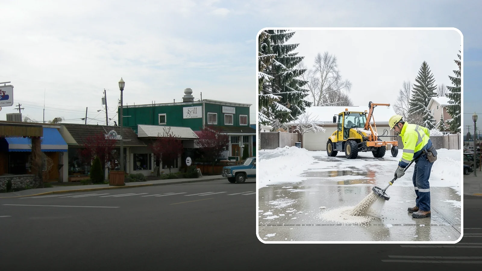 Concrete Driveway Deicing in Stanwood, Snohomish County, WA - Concrete-safe deicing that clears ice from driveways without the surface scaling that harsh salts cause.