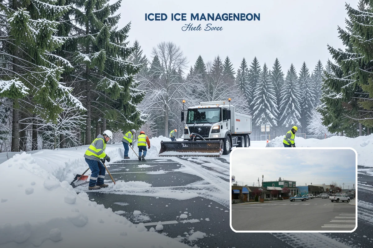 Concrete Driveway Deicing in Stanwood, Snohomish County, WA - Clears ice while protecting concrete from scaling and spalling