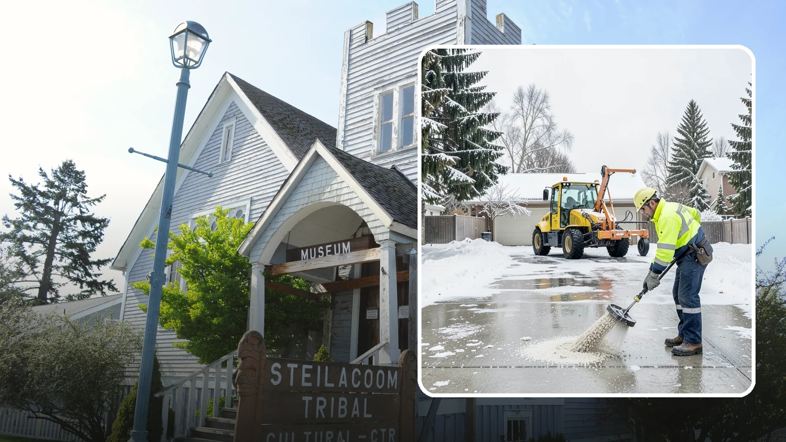 Concrete Driveway Deicing in Steilacoom, Pierce County, WA - Concrete-safe deicing that clears ice from driveways without the surface scaling that harsh salts cause.
