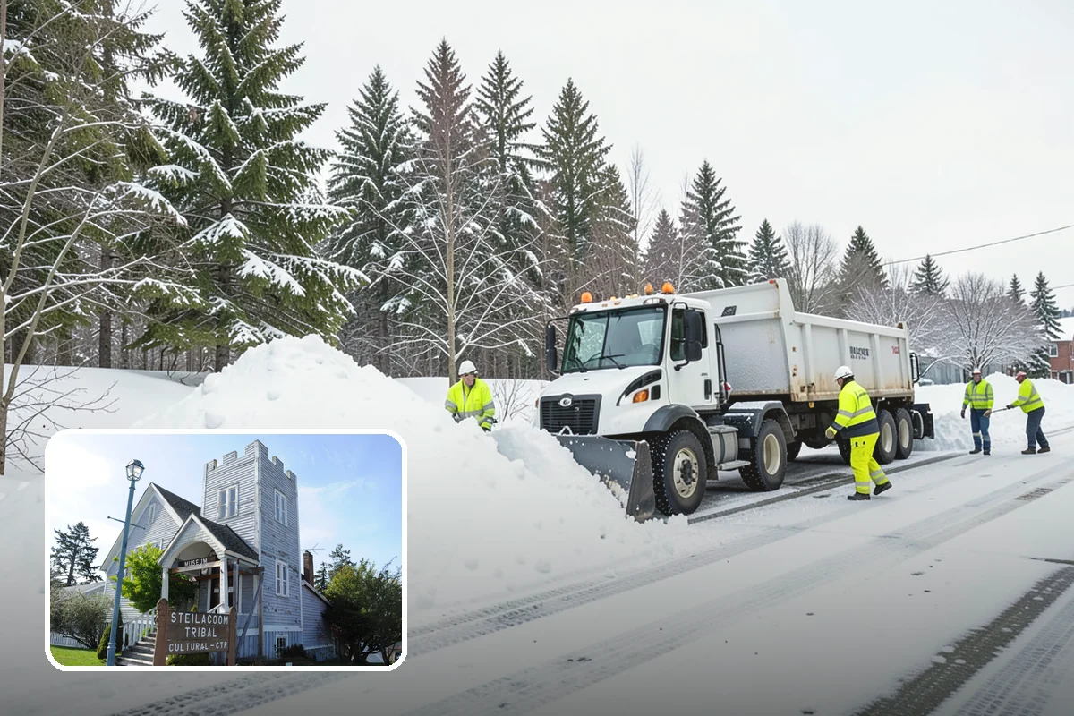 Concrete Driveway Deicing in Steilacoom, Pierce County, WA - Clears ice while protecting concrete from scaling and spalling
