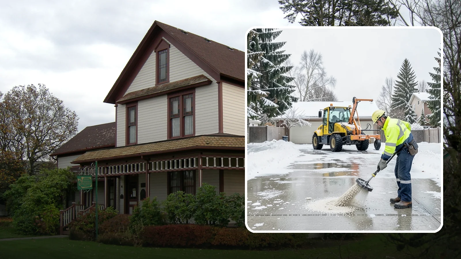 Concrete Driveway Deicing in Sumner, Pierce County, WA - Concrete-safe deicing that clears ice from driveways without the surface scaling that harsh salts cause.