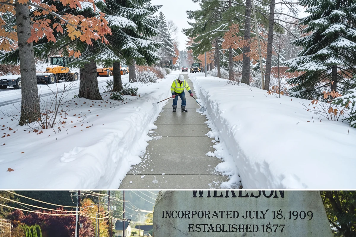 Concrete Driveway Deicing in Wilkeson, Pierce County, WA - Apply concrete-safe deicing at the onset of each freeze to prevent the ice bond, typically December through February in the...