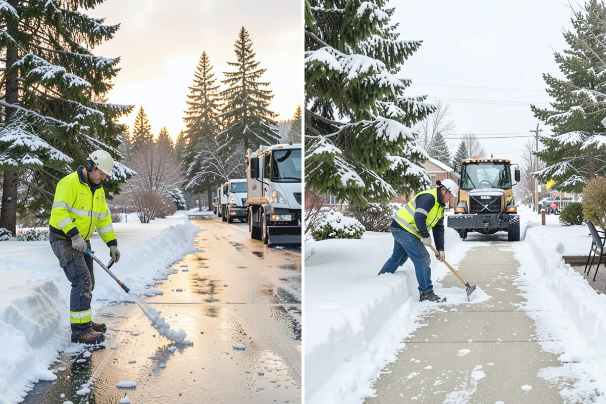 Concrete Driveway Deicing in Woodinville, King County, WA - Identify the concrete age and finish before choosing a product