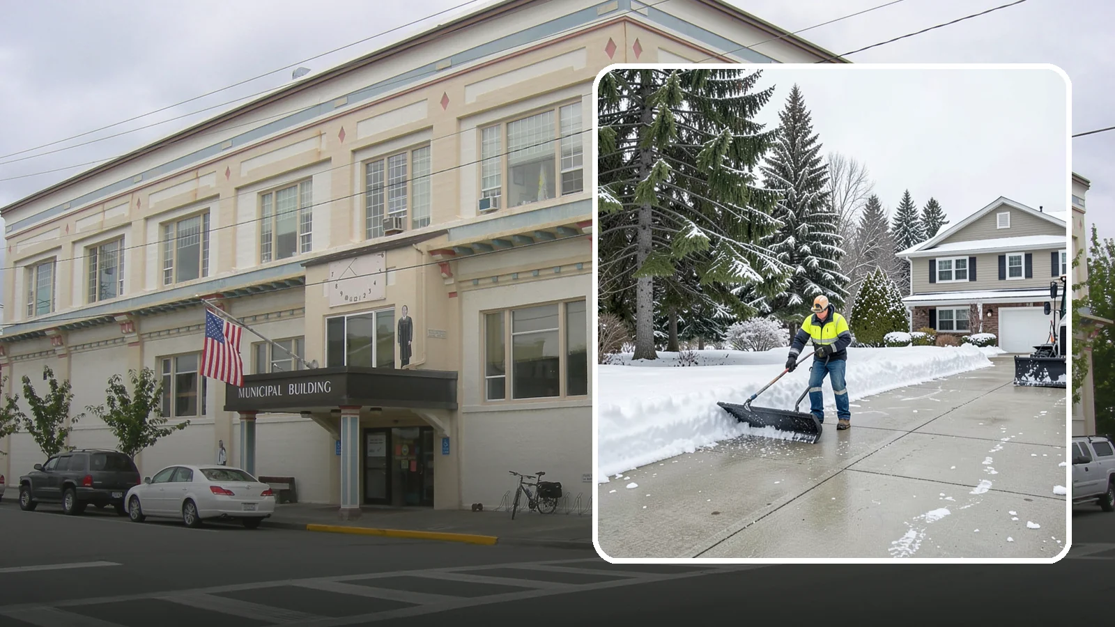 Concrete Driveway Snow Removal in Anacortes, Skagit County, WA - We clear concrete driveways and use deicers that protect the surface from spalling and scaling.