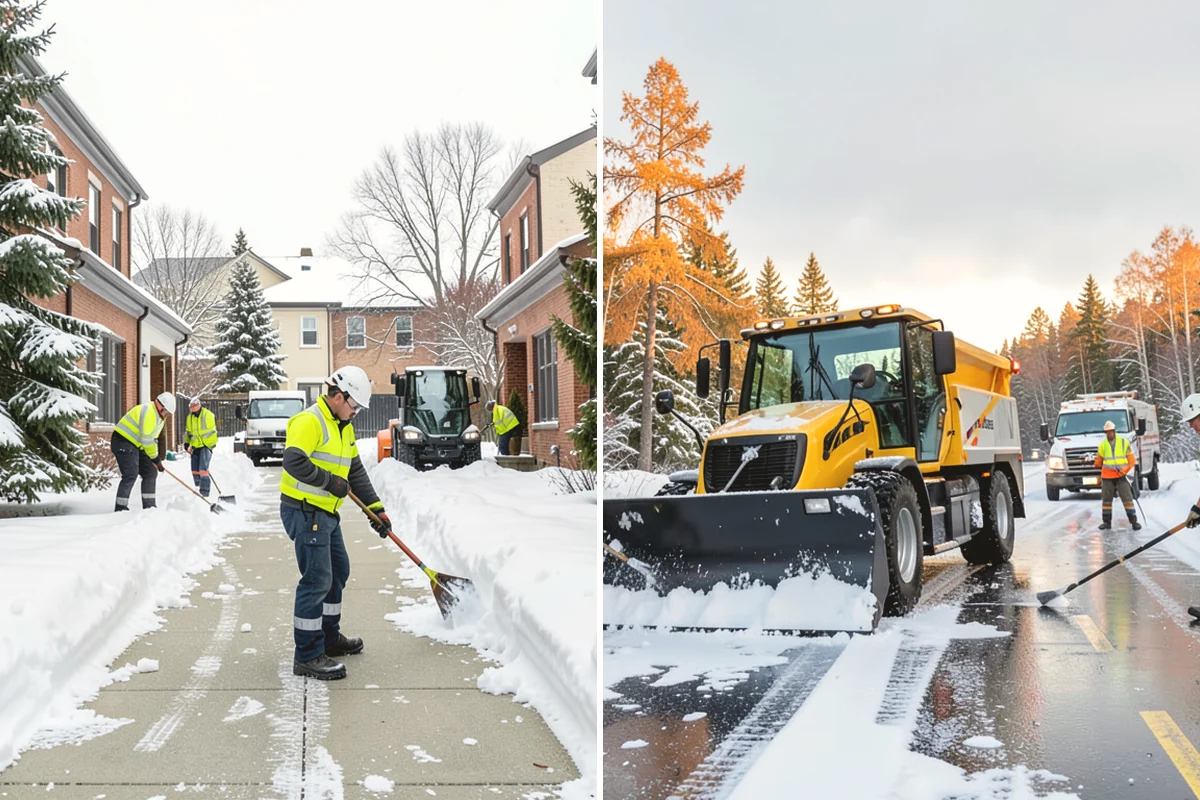 Concrete Driveway Snow Removal in Anacortes, Skagit County, WA - We clear snow before meltwater soaks the slab