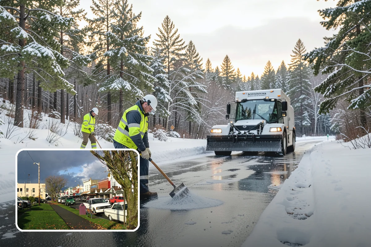 Concrete Driveway Snow Removal in Arlington, Snohomish County, WA - Prompt clearing to limit water intrusion