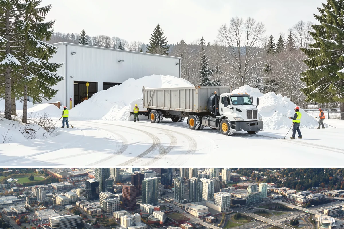 Concrete Driveway Snow Removal in Bellevue, King County, WA - Concrete driveway care matters most during repeated freeze-thaw spells in midwinter.