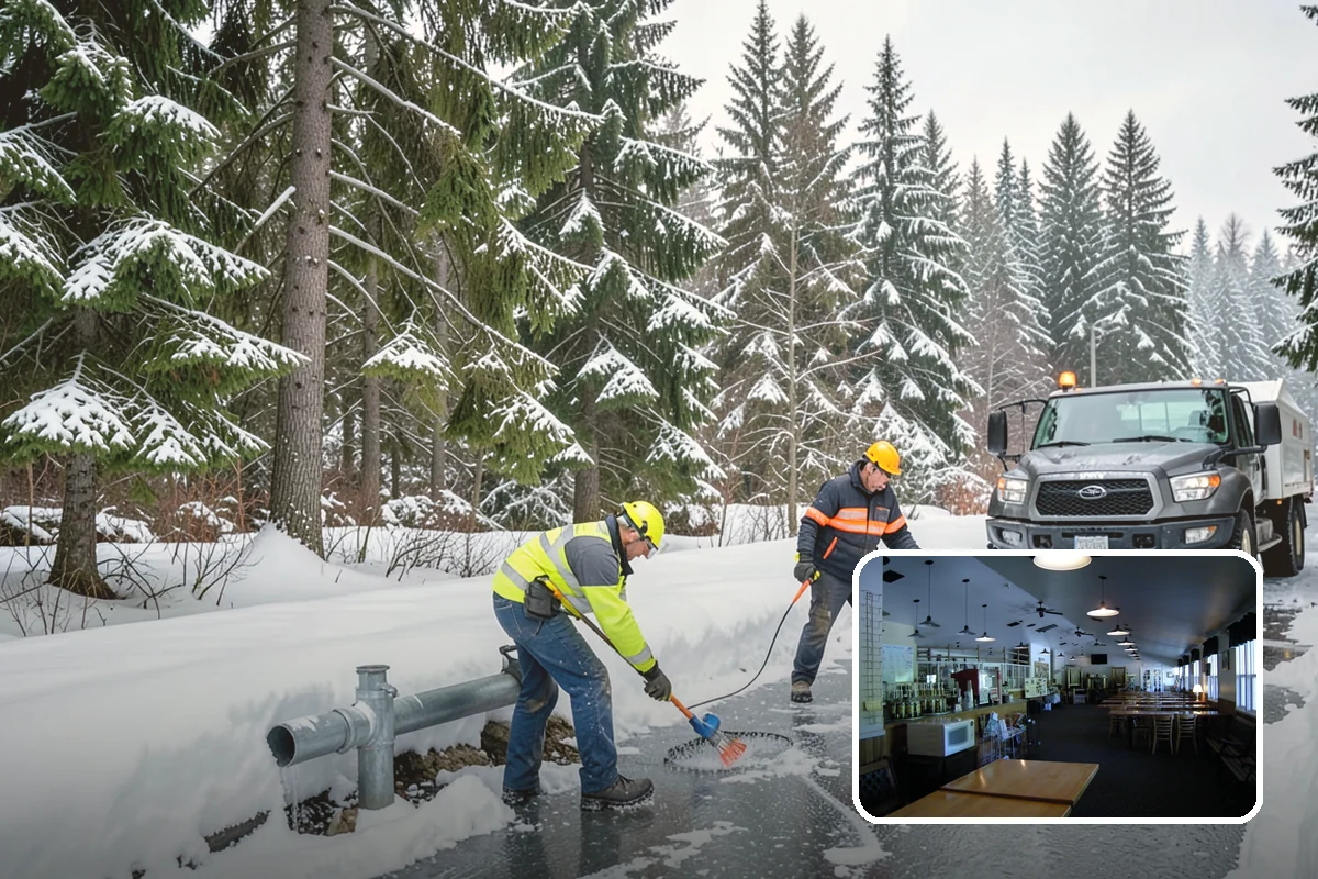 Concrete Driveway Snow Removal in Black Diamond, King County, WA - Prompt clearing to limit water intrusion