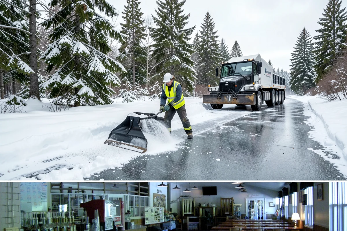 Concrete Driveway Snow Removal in Black Diamond, King County, WA - Concrete driveway care matters most during repeated freeze-thaw spells in midwinter.