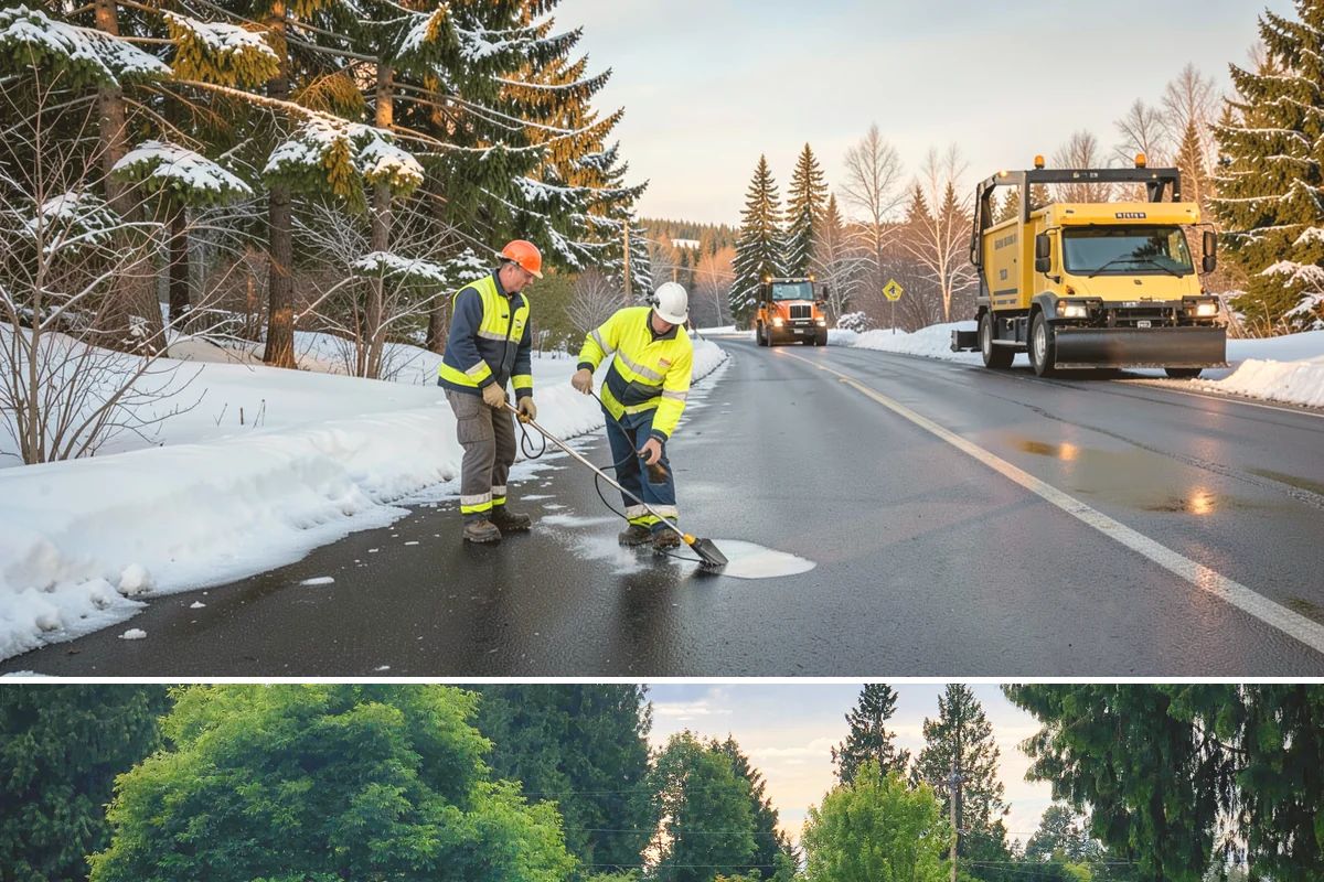 Concrete Driveway Snow Removal in Bonney Lake, Pierce County, WA - Concrete driveway care matters most during repeated freeze-thaw spells in midwinter.