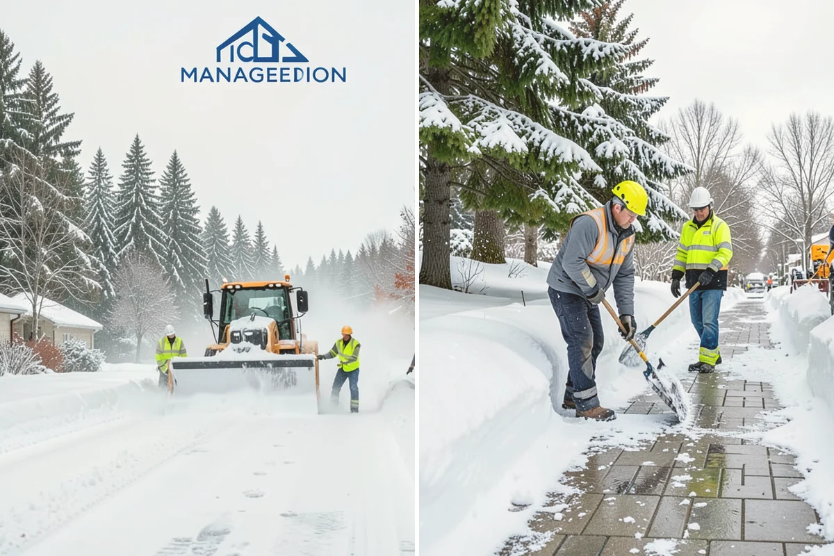 Concrete Driveway Snow Removal in Brier, Snohomish County, WA - We clear snow before meltwater soaks the slab