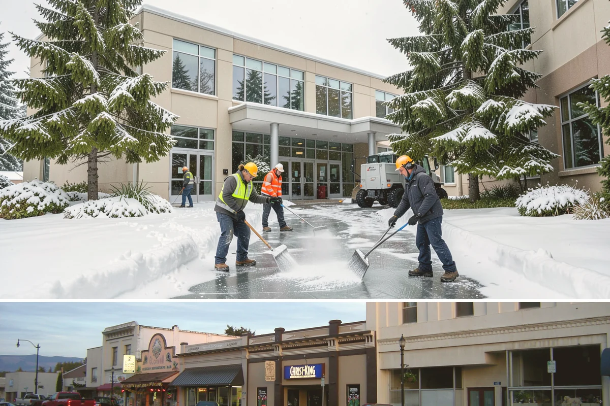 Concrete Driveway Snow Removal in Burlington, Skagit County, WA - Concrete driveway care matters most during repeated freeze-thaw spells in midwinter.