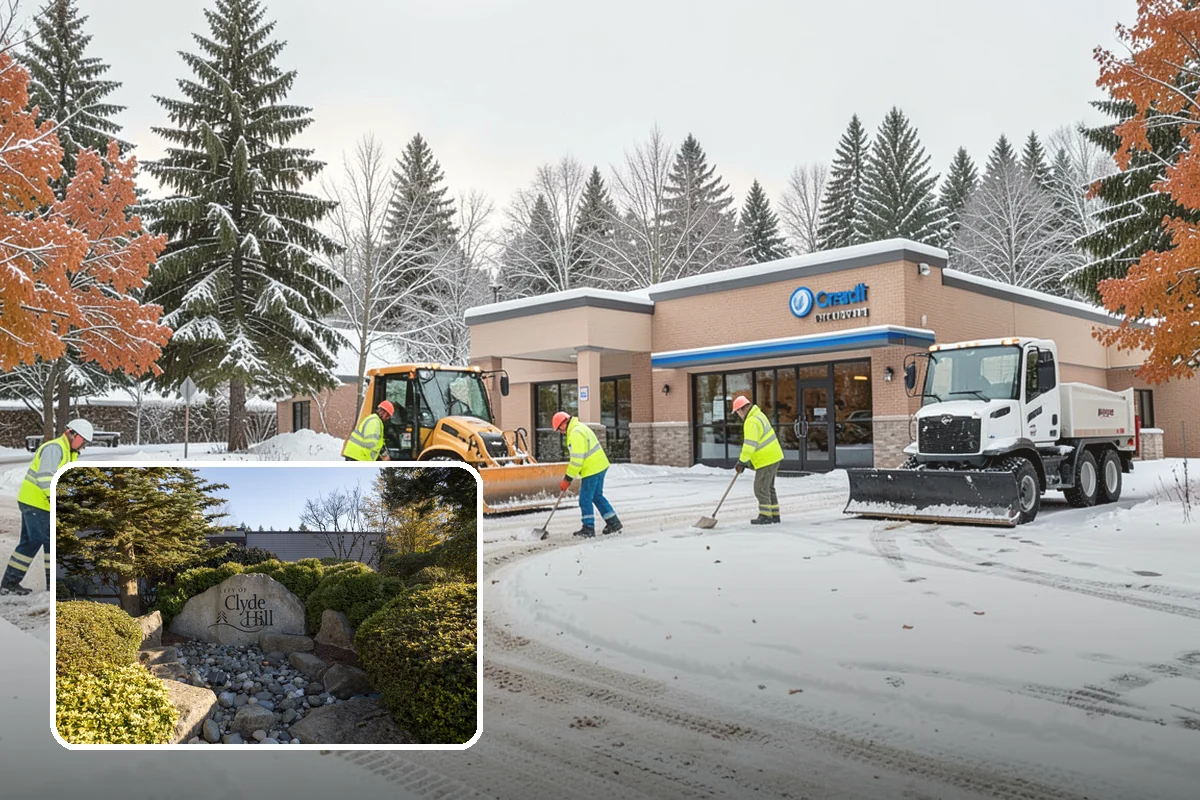 Concrete Driveway Snow Removal in Clyde Hill, King County, WA - Prompt clearing to limit water intrusion
