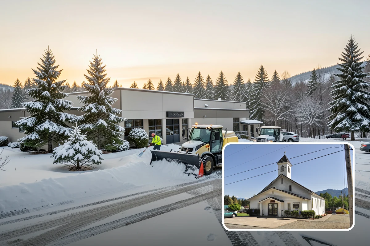 Concrete Driveway Snow Removal in Concrete, Skagit County, WA - Prompt clearing to limit water intrusion