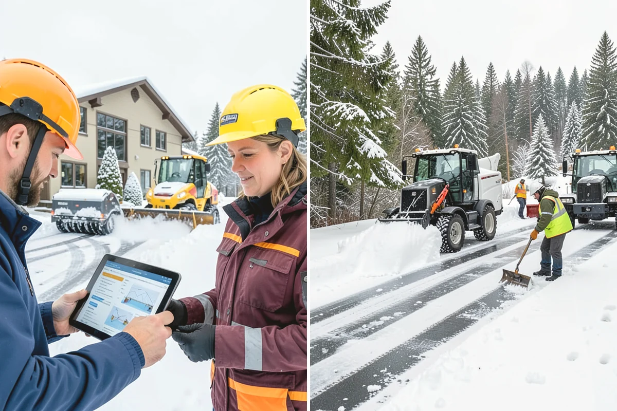 Concrete Driveway Snow Removal in Covington, King County, WA - We clear snow before meltwater soaks the slab