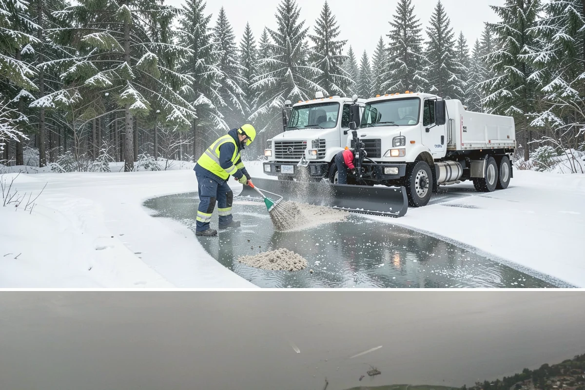 Concrete Driveway Snow Removal in Des Moines, King County, WA - Concrete driveway care matters most during repeated freeze-thaw spells in midwinter.