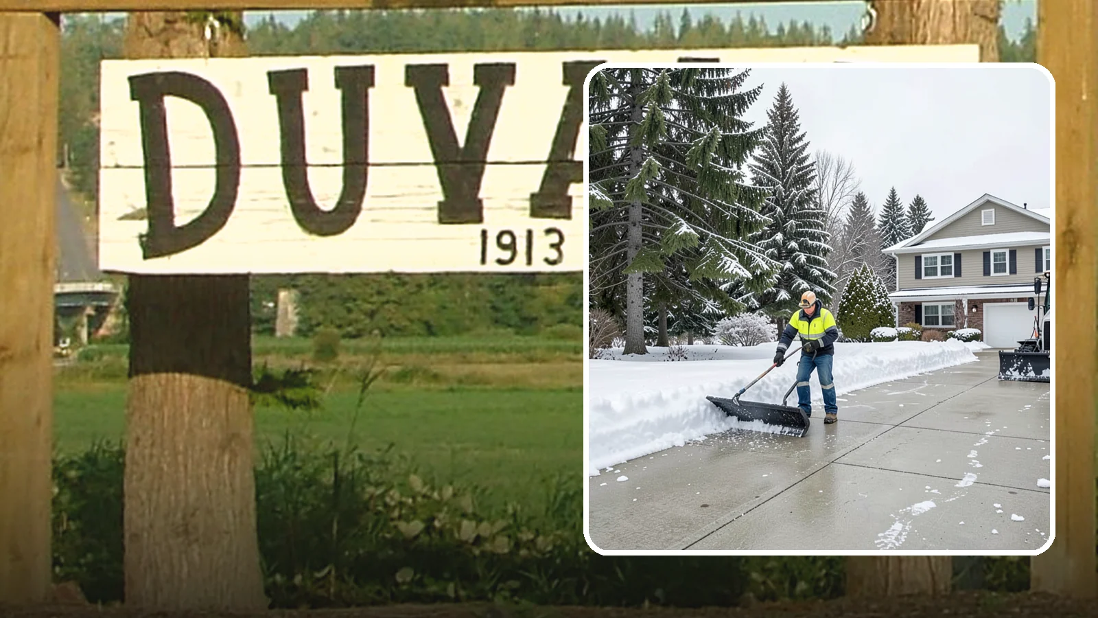 Concrete Driveway Snow Removal in Duvall, King County, WA - We clear concrete driveways and use deicers that protect the surface from spalling and scaling.