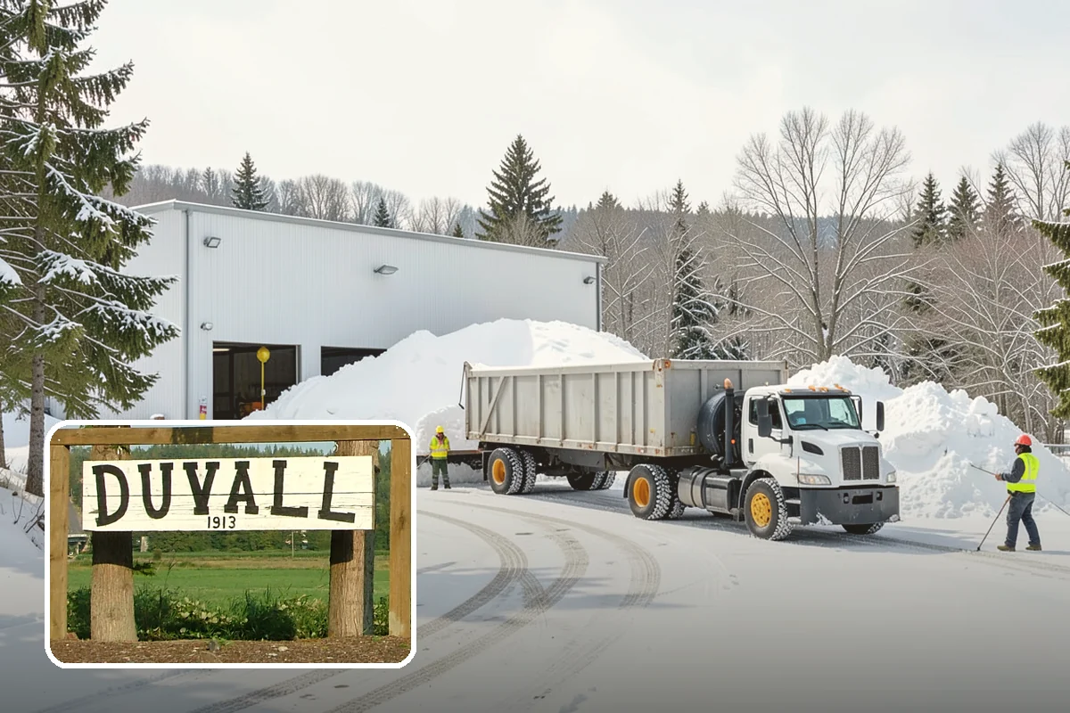 Concrete Driveway Snow Removal in Duvall, King County, WA - Prompt clearing to limit water intrusion