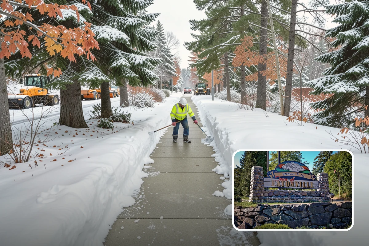 Concrete Driveway Snow Removal in Eatonville, Pierce County, WA - Prompt clearing to limit water intrusion