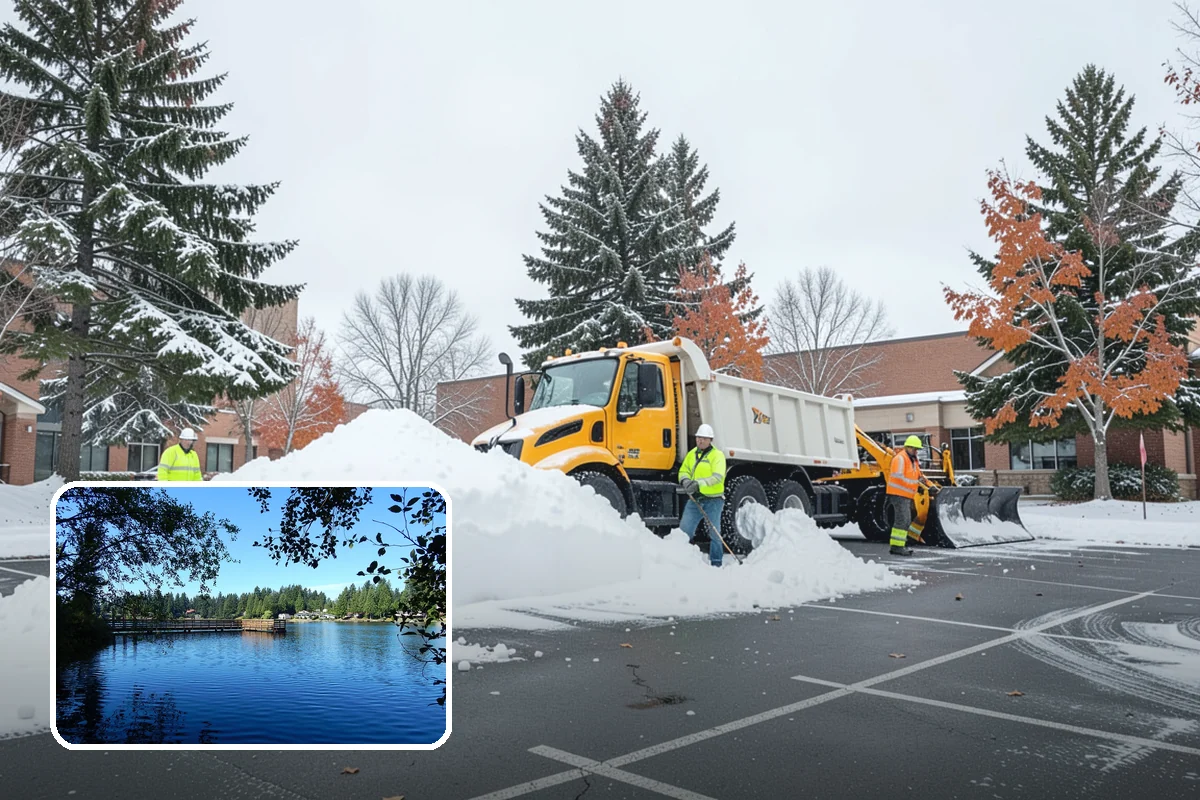 Concrete Driveway Snow Removal in Federal Way, King County, WA - Prompt clearing to limit water intrusion