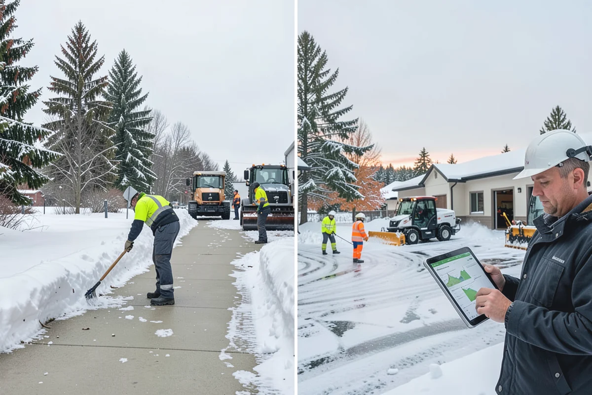 Concrete Driveway Snow Removal in Gold Bar, Snohomish County, WA - We clear snow before meltwater soaks the slab