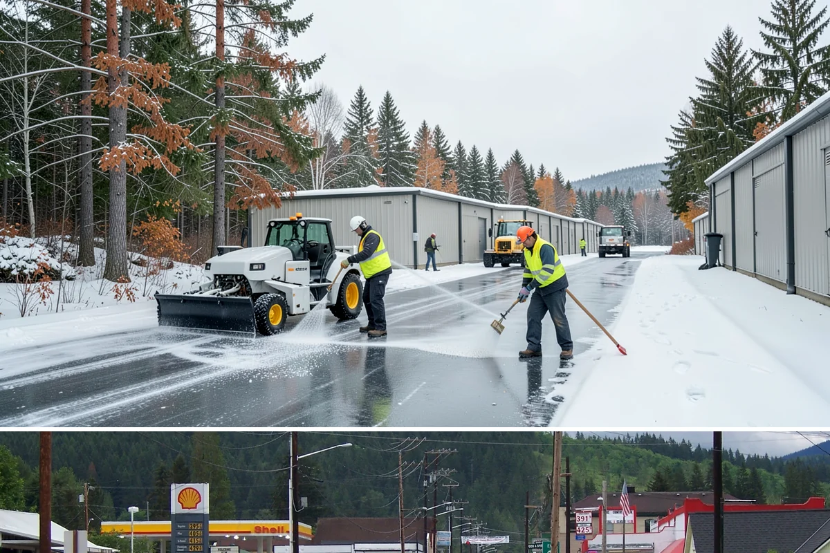 Concrete Driveway Snow Removal in Granite Falls, Snohomish County, WA - Concrete driveway care matters most during repeated freeze-thaw spells in midwinter.