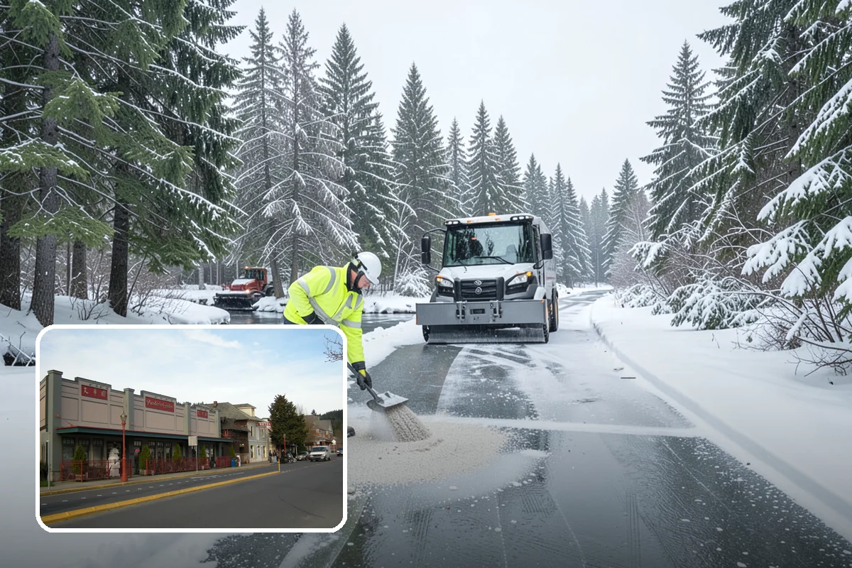 Concrete Driveway Snow Removal in Issaquah, King County, WA - Prompt clearing to limit water intrusion