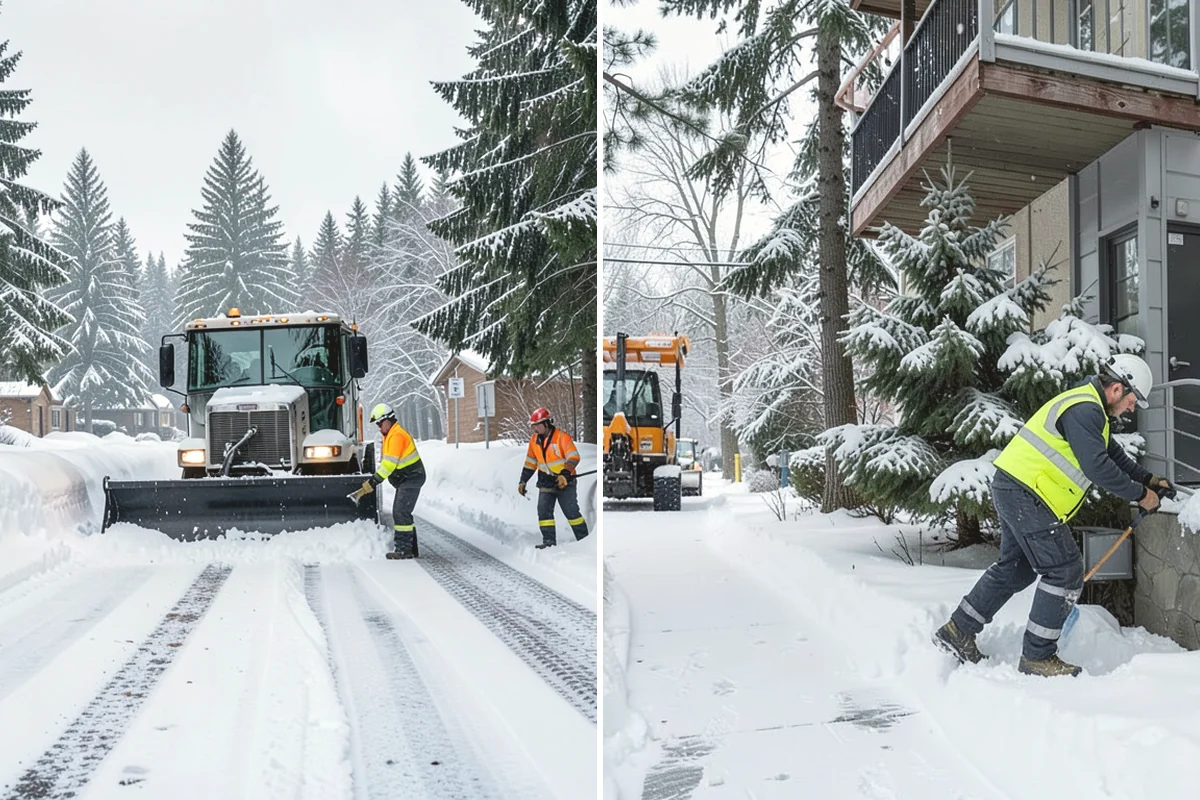 Concrete Driveway Snow Removal in Issaquah, King County, WA - We clear snow before meltwater soaks the slab