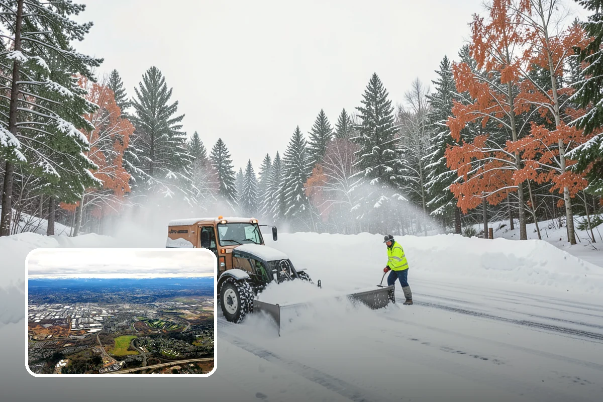 Concrete Driveway Snow Removal in Kent, King County, WA - Prompt clearing to limit water intrusion