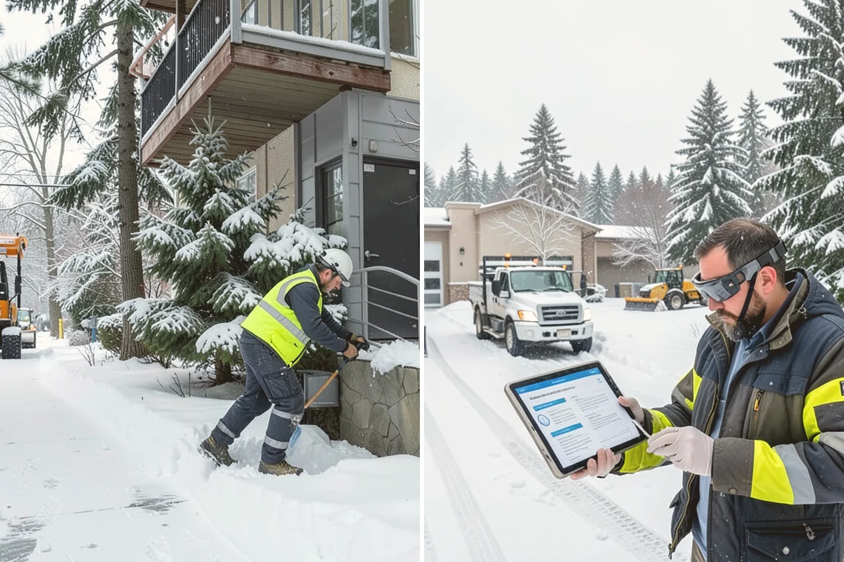 Concrete Driveway Snow Removal in Kent, King County, WA - We clear snow before meltwater soaks the slab