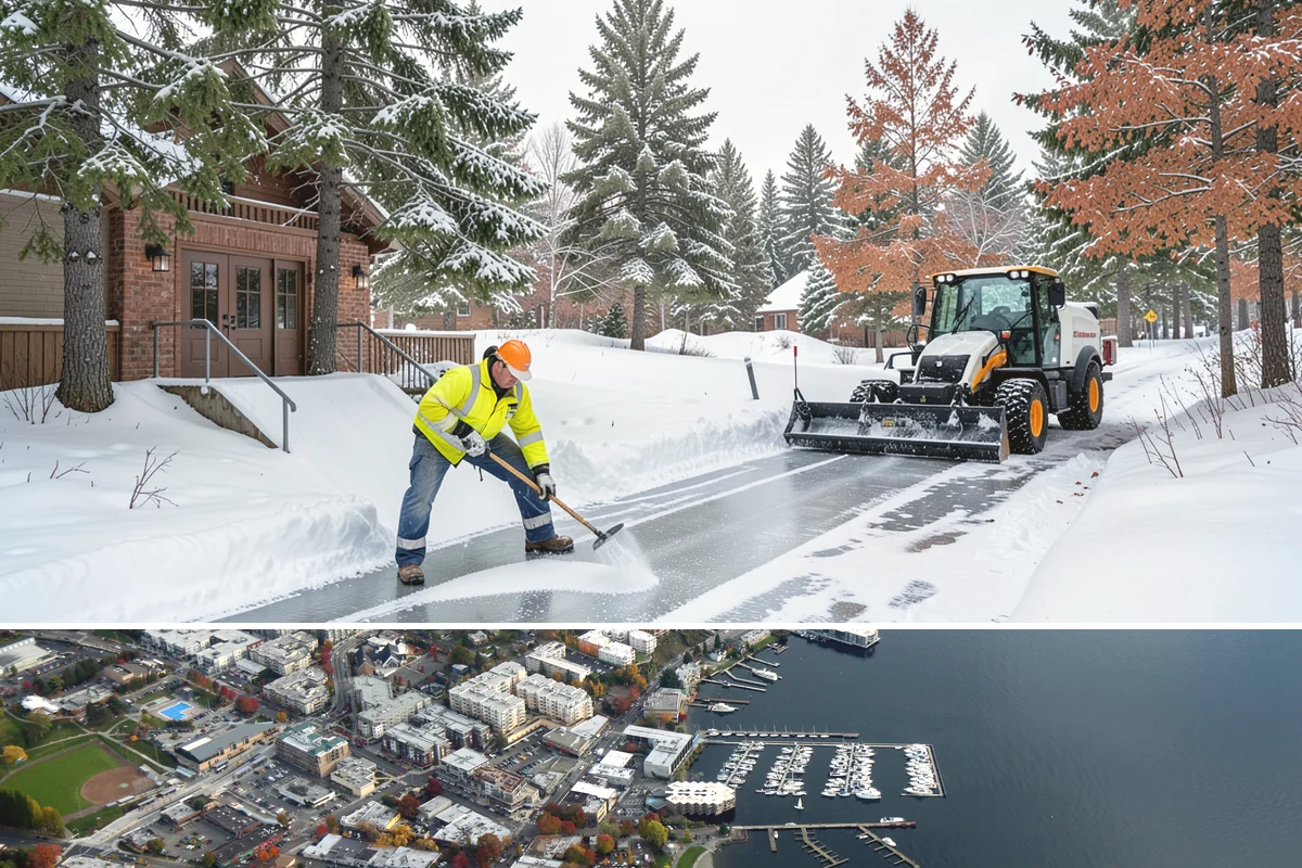 Concrete Driveway Snow Removal in Kirkland, King County, WA - Concrete driveway care matters most during repeated freeze-thaw spells in midwinter.