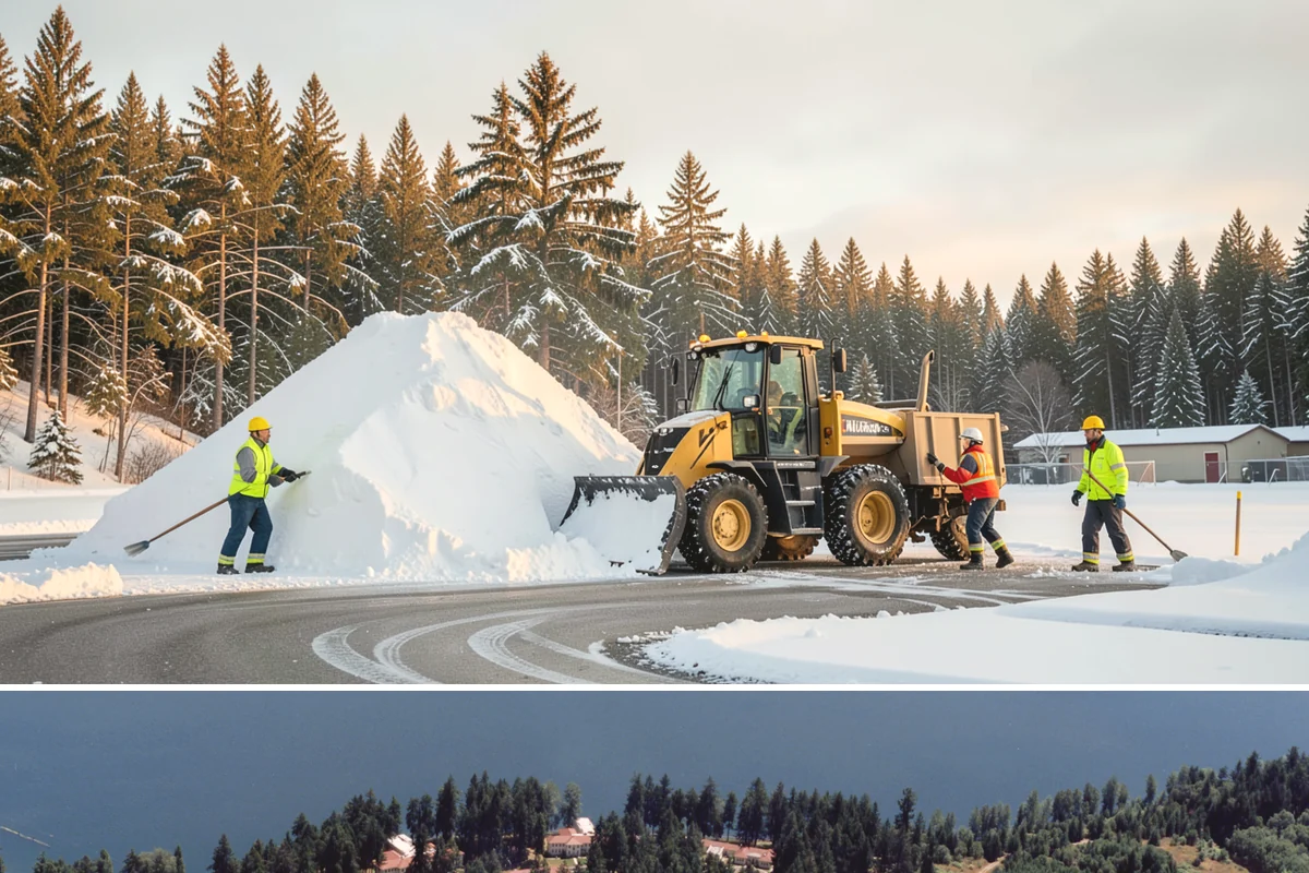 Concrete Driveway Snow Removal in Lakewood, Pierce County, WA - Concrete driveway care matters most during repeated freeze-thaw spells in midwinter.