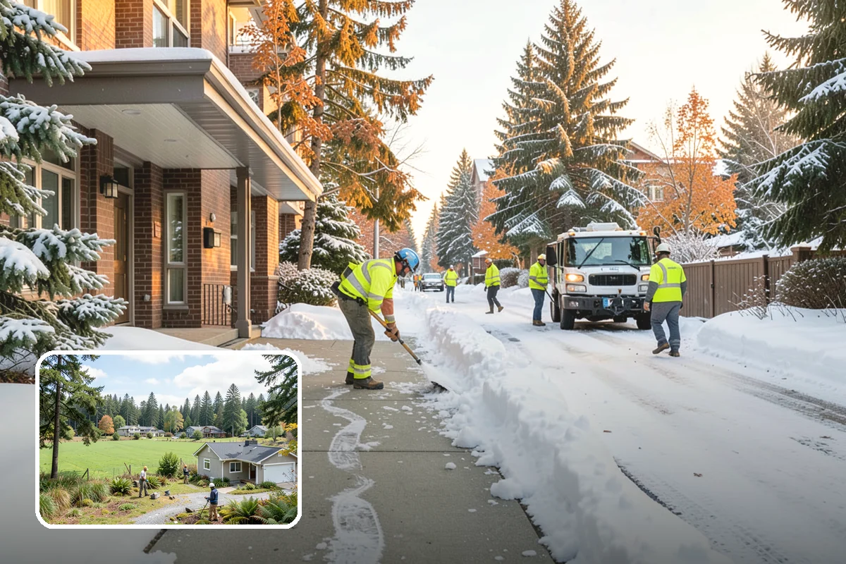 Concrete Driveway Snow Removal in Lyman, Skagit County, WA - Prompt clearing to limit water intrusion