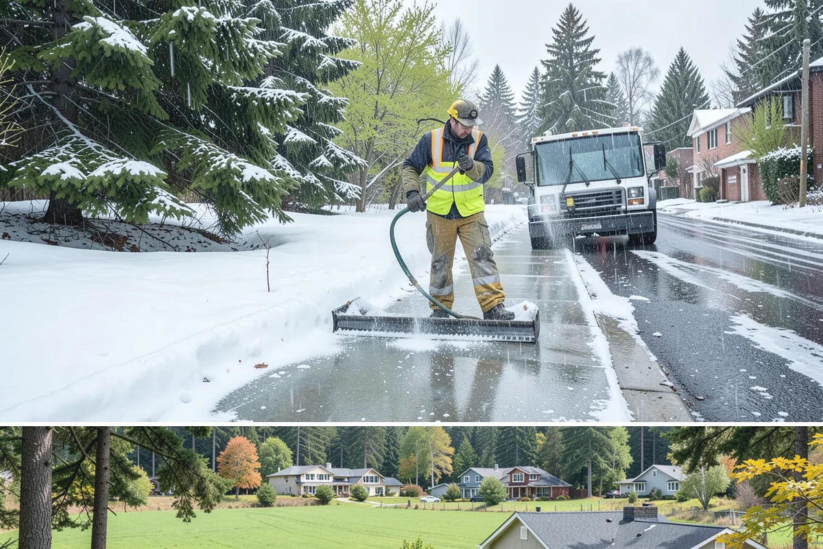 Concrete Driveway Snow Removal in Lyman, Skagit County, WA - Concrete driveway care matters most during repeated freeze-thaw spells in midwinter.