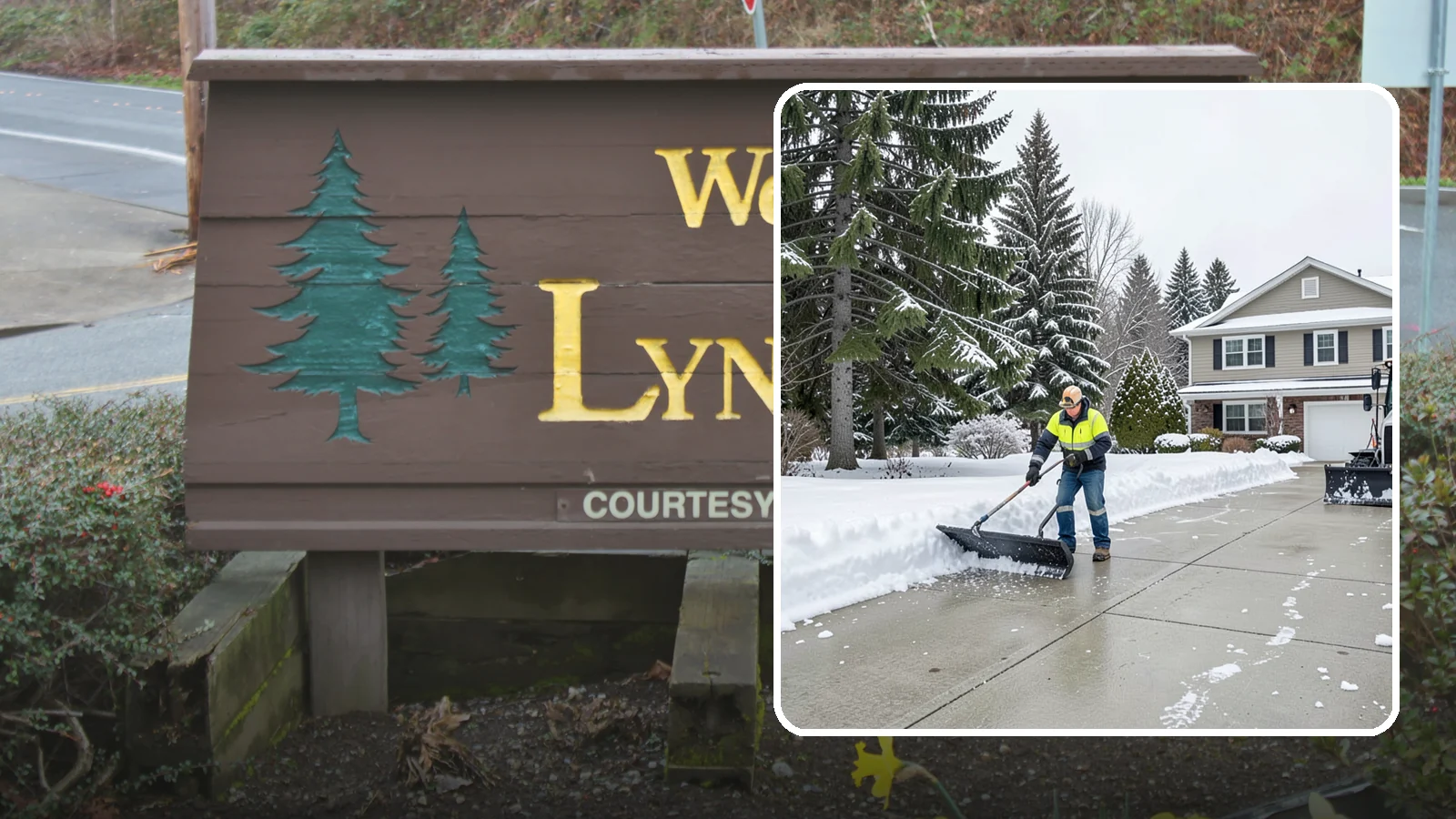 Concrete Driveway Snow Removal in Lynnwood, Snohomish County, WA - We clear concrete driveways and use deicers that protect the surface from spalling and scaling.