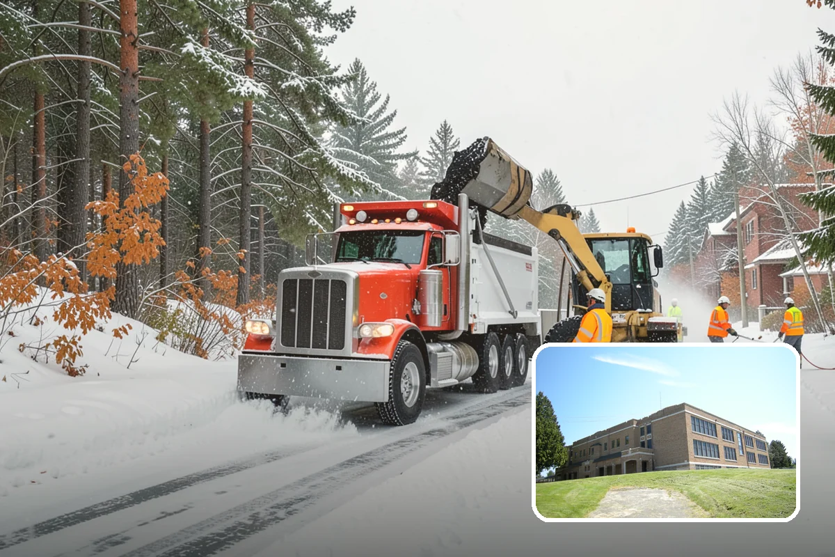 Concrete Driveway Snow Removal in Maple Valley, King County, WA - Prompt clearing to limit water intrusion