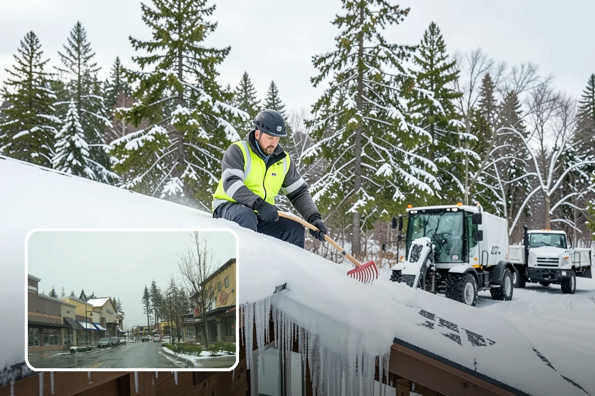 Concrete Driveway Snow Removal in Mill Creek, Snohomish County, WA - Prompt clearing to limit water intrusion