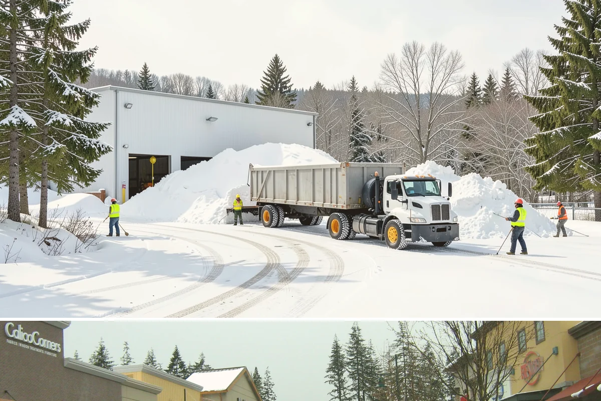Concrete Driveway Snow Removal in Mill Creek, Snohomish County, WA - Concrete driveway care matters most during repeated freeze-thaw spells in midwinter.