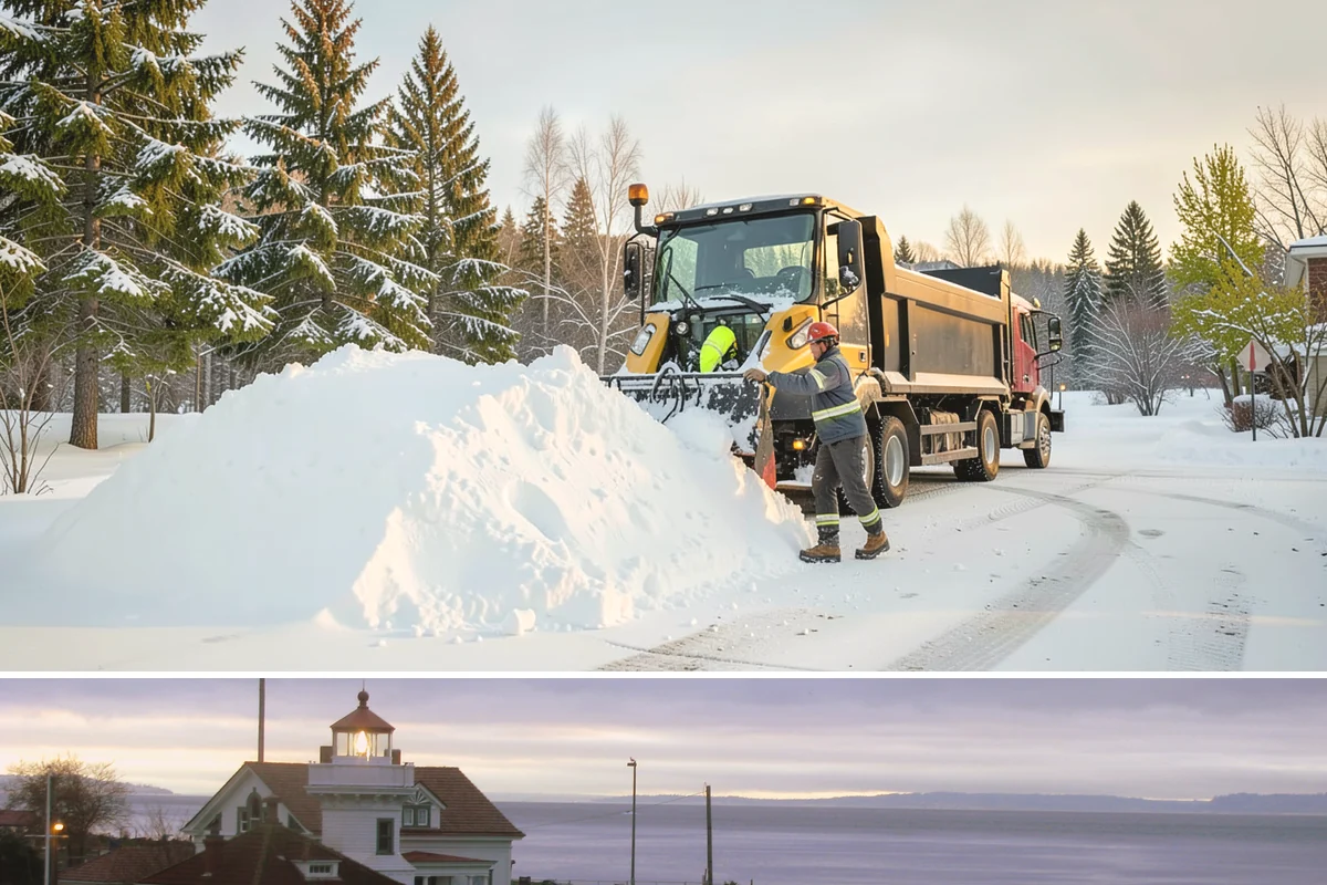 Concrete Driveway Snow Removal in Mukilteo, Snohomish County, WA - Concrete driveway care matters most during repeated freeze-thaw spells in midwinter.
