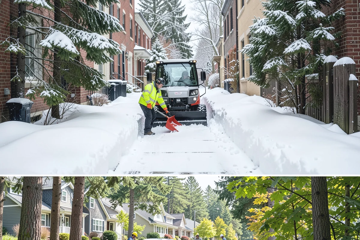 Concrete Driveway Snow Removal in Normandy Park, King County, WA - Concrete driveway care matters most during repeated freeze-thaw spells in midwinter.